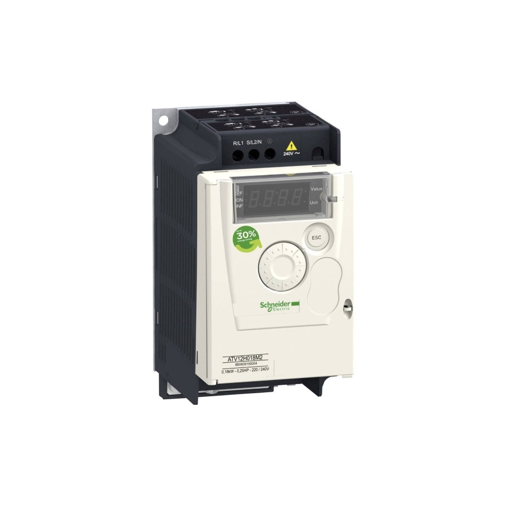 Produktbild för Schneider Electric ATV12H037M2, Svart, Vit, 200-240 V, 50-60...