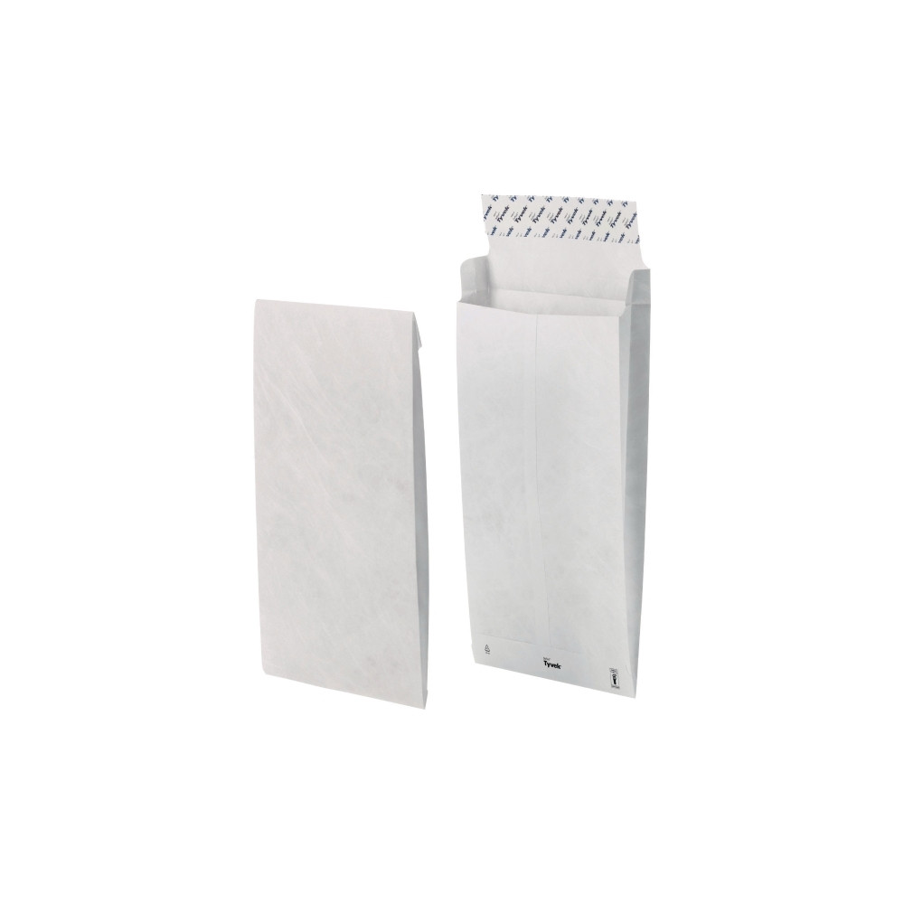 Produktbild för BONG Tyvek D4 - kuvert - 250 x 381 mm - öppen ände - vit - paket med 100