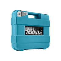 Produktbild för Makita skruvmejsel-, borr- och hylssats - för metall, trä, murverk - 201 delar
