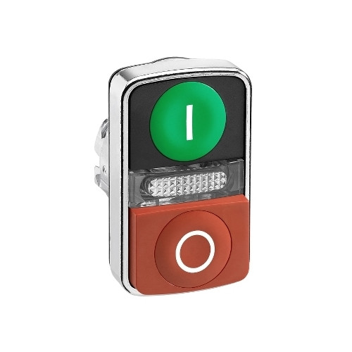 SCHNEIDER ELECTRIC Schneider Electric ZB4, Knapp, Grön, Integral LED, IP66, IK0...