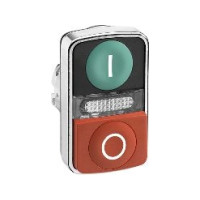 Produktbild för Schneider Electric ZB4, Knapp, Grön, Integral LED, IP66, IK0...