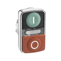 Produktbild för Schneider Electric ZB4, Knapp, Grön, Integral LED, IP66, IK0...