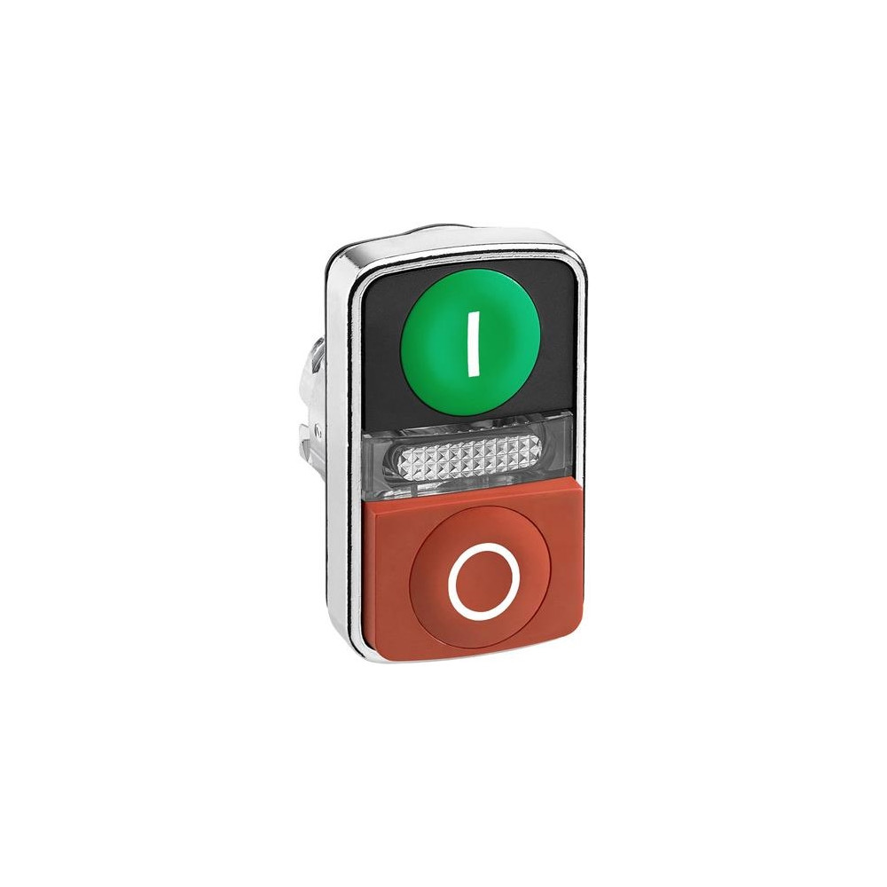 Produktbild för Schneider Electric ZB4, Knapp, Grön, Integral LED, IP66, IK0...