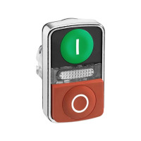 Produktbild för Schneider Electric ZB4, Knapp, Grön, Integral LED, IP66, IK0...