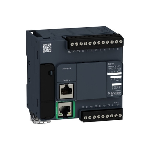 SCHNEIDER ELECTRIC Schneider Electric TM221CE16T, IP20, -10