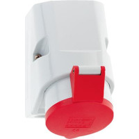 Produktbild för BALS CEE vägguttag H6 400V 32A 7-polig, röd BxH: 83x126 mm t...