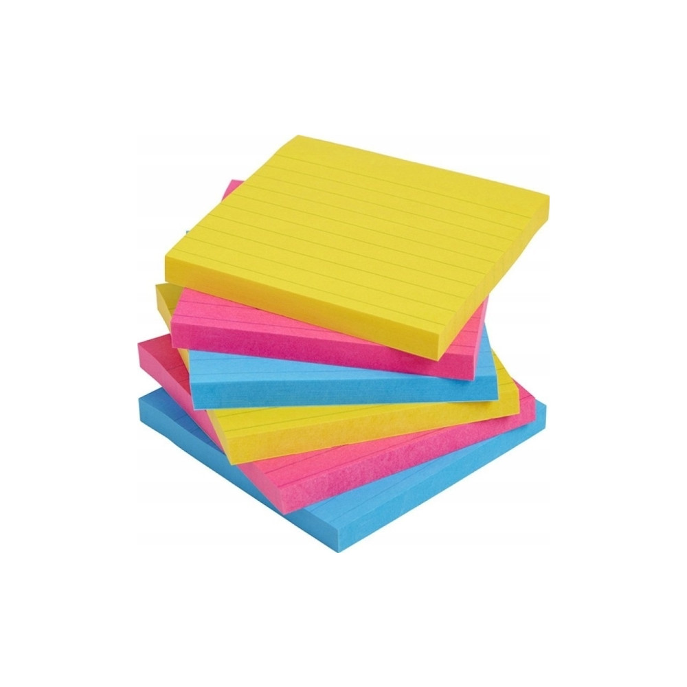Produktbild för Post-it Super Sticky Large Notes Carnival, linjerede, 101x 1...