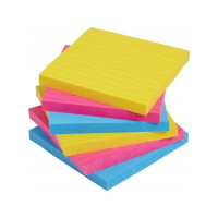 Produktbild för Post-it Super Sticky Large Notes Carnival, linjerede, 101x 1...