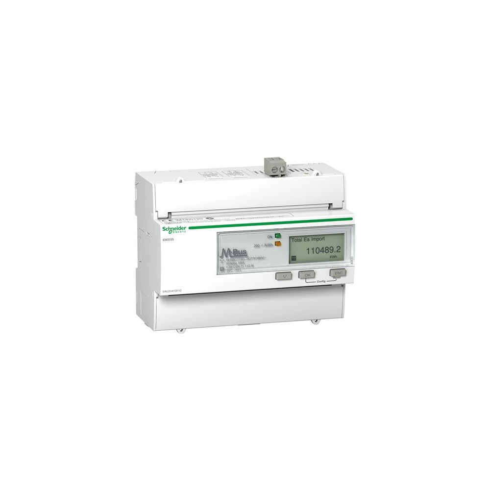 Produktbild för Schneider Electric iEM3335, IP20, 50/60 hz, 126 mm, 69,3 mm,...