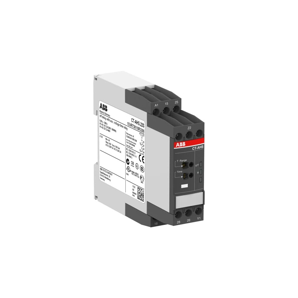 Produktbild för ABB CT-AHS.22S, Fördröjningsrelä, 22,5 x 85,6 x 103,7 mm, 13...