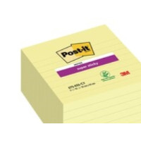 Produktbild för Post-it® Super Sticky notes 675-SS6-CY med linjer 101x101mm...