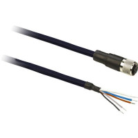 Produktbild för Schneider Electric XZCP1164L25, 25 m, M12, Hunstik, Sortera,...