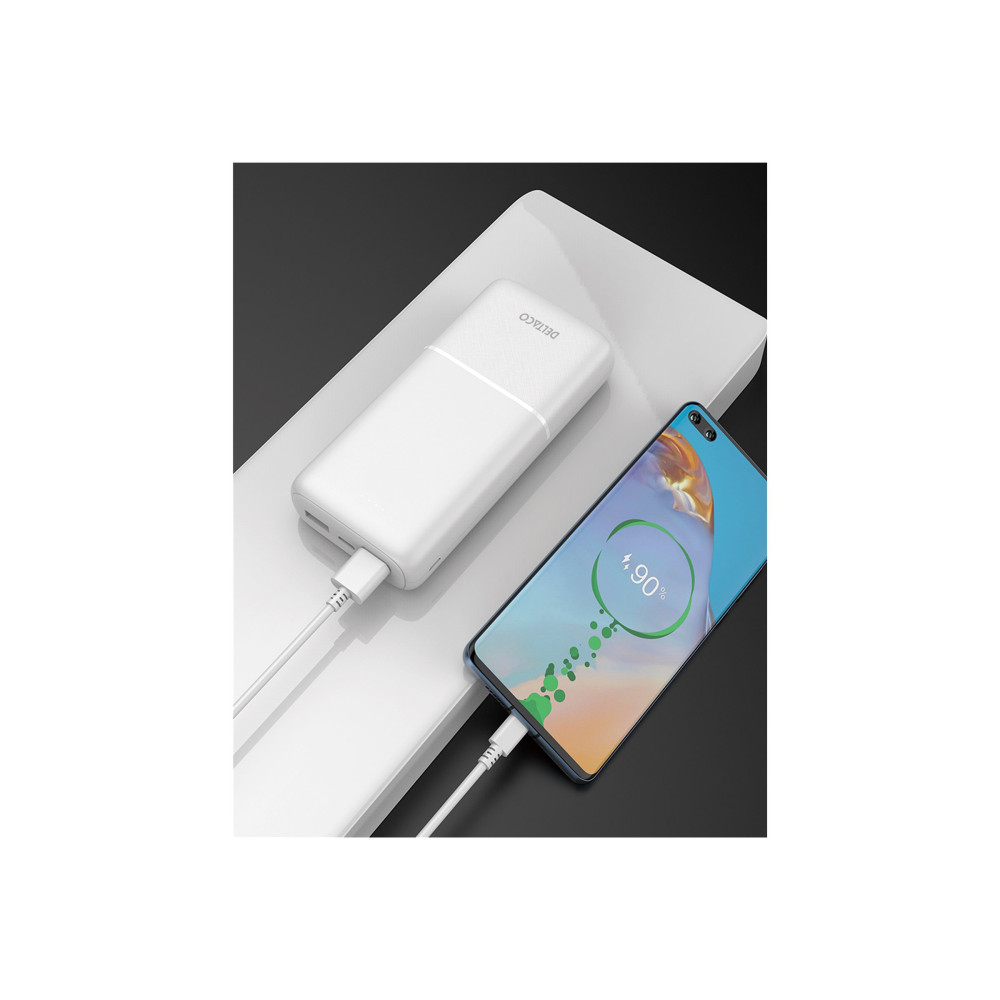 Produktbild för DELTACO power bank - Li-pol - 2 x USB, USB-C - 10.5 Watt