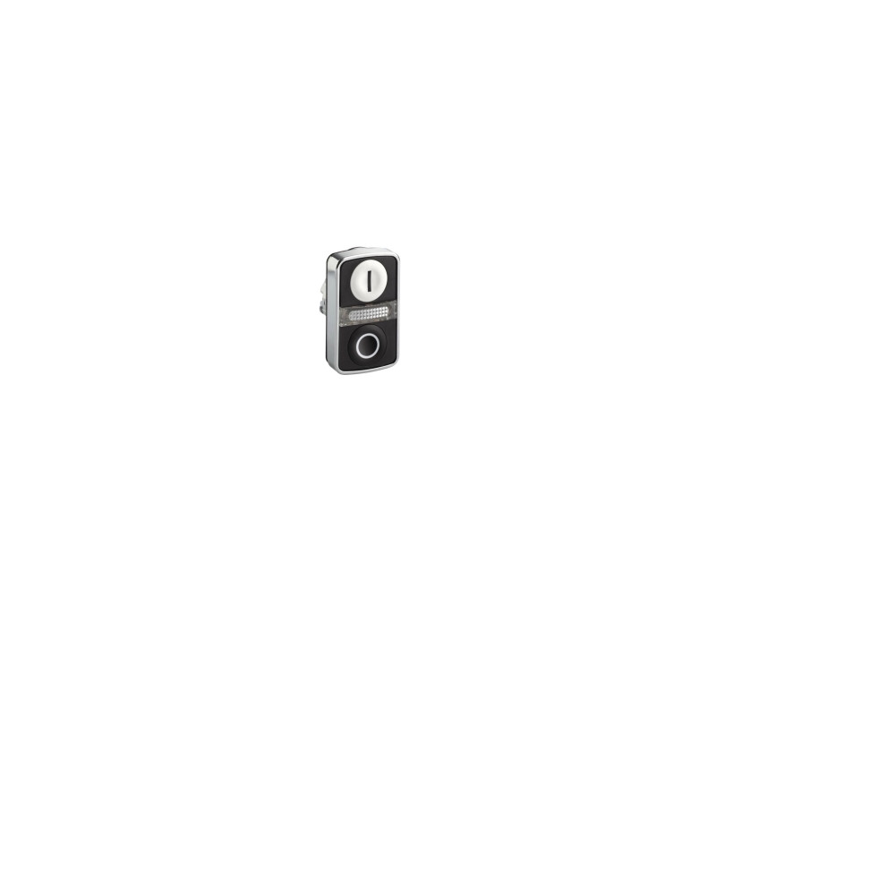 Produktbild för Schneider Electric ZB4, Knapp, Vit, Integral LED, IP66, IK06...
