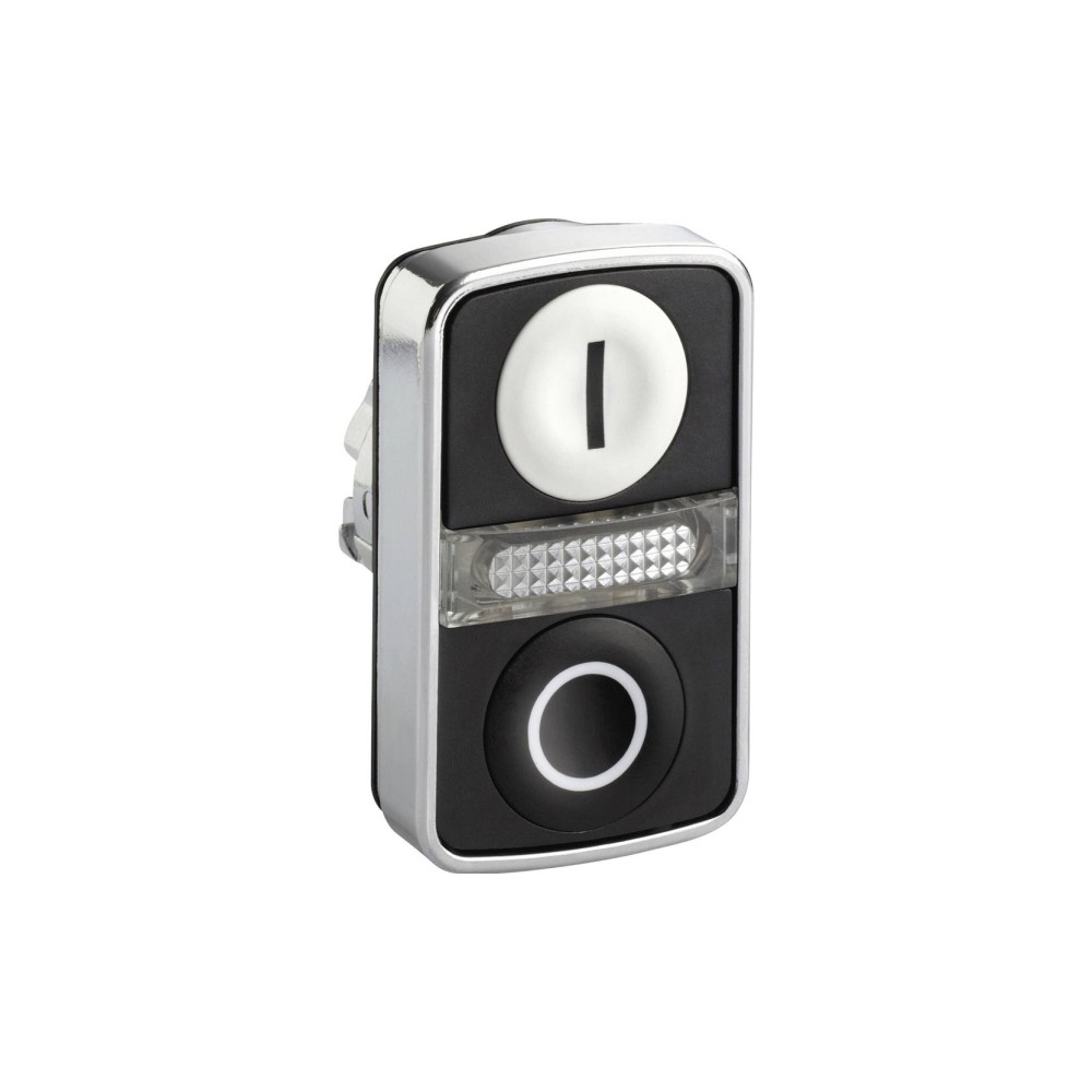 Produktbild för Schneider Electric ZB4, Knapp, Vit, Integral LED, IP66, IK06...