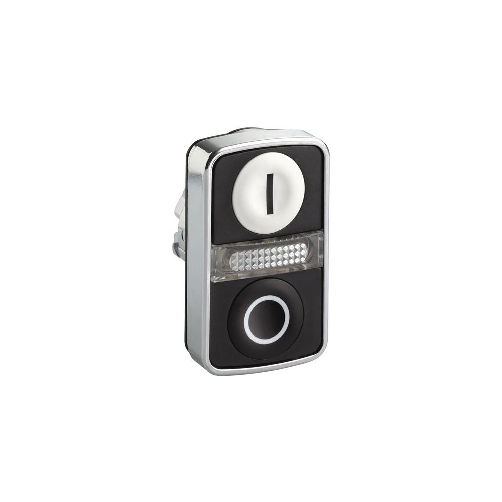Produktbild för Schneider Electric ZB4, Knapp, Vit, Integral LED, IP66, IK06...