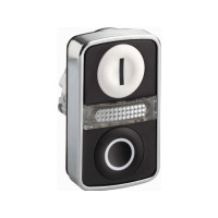 Produktbild för Schneider Electric ZB4, Knapp, Vit, Integral LED, IP66, IK06...