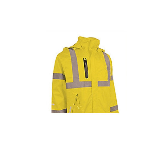 Lyngsøe Rainwear Lyngsøe regnjacka L – andningsbar Hi-Vis gul regnjacka i sli...