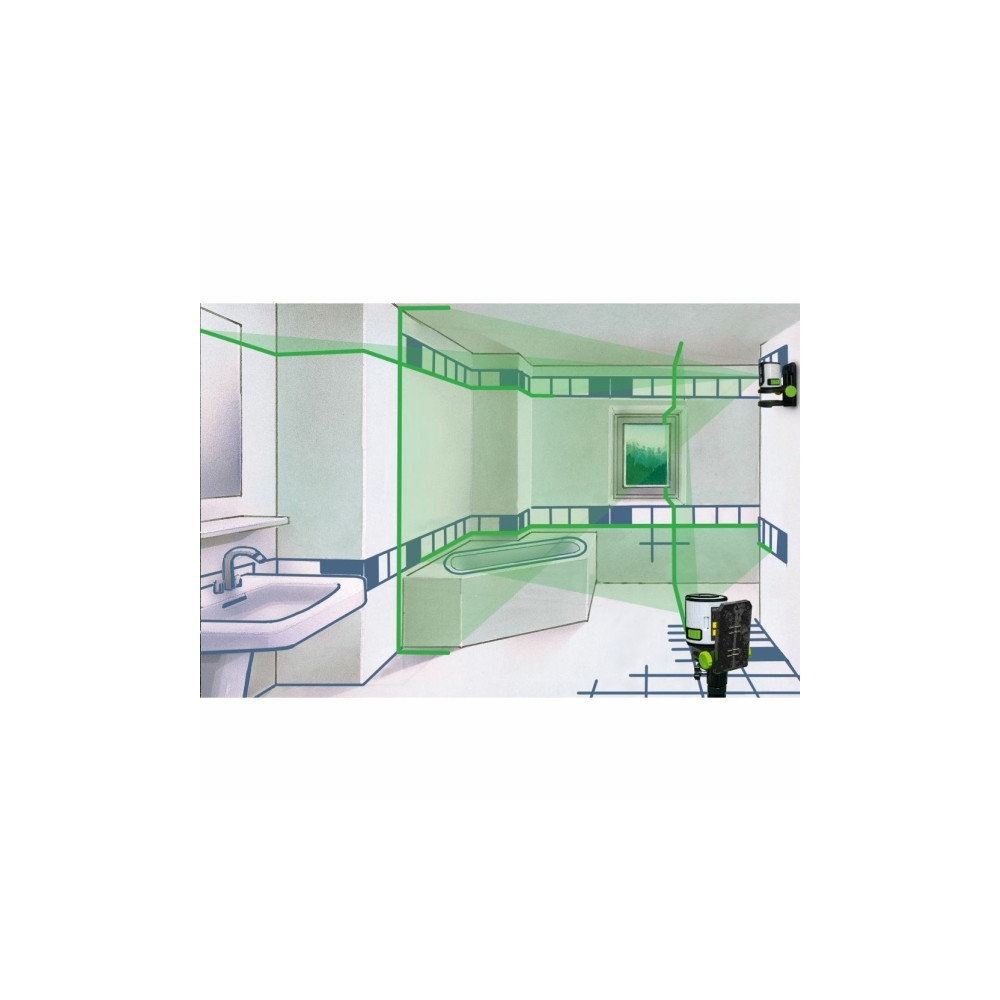 Produktbild för Laserliner 081.081E, 40 m, 0,5 mm/m, 3°, 515 nm, Grön, 515 n...