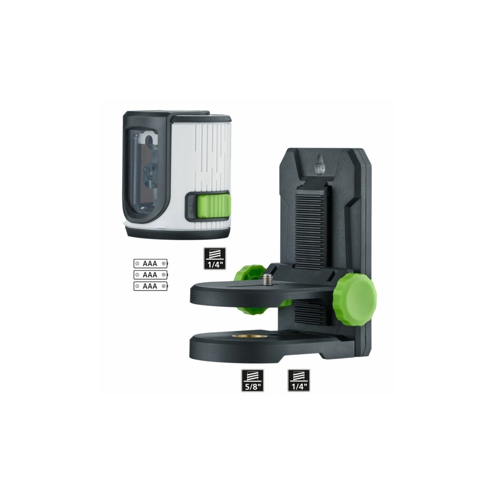 Produktbild för Laserliner 081.081E, 40 m, 0,5 mm/m, 3°, 515 nm, Grön, 515 n...