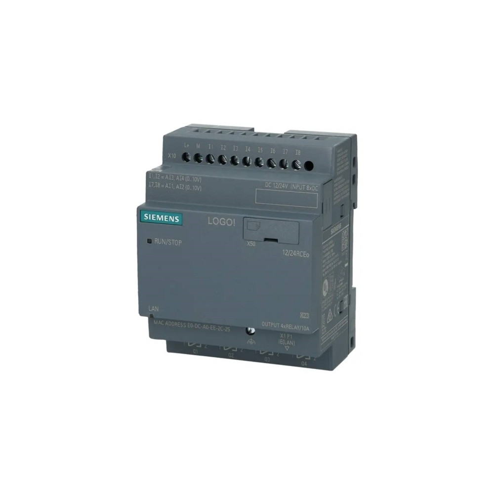 Produktbild för Siemens 6ED1052-2MD08-0BA2 PLC-styringsmodul 12 V/DC, 24 V/D...