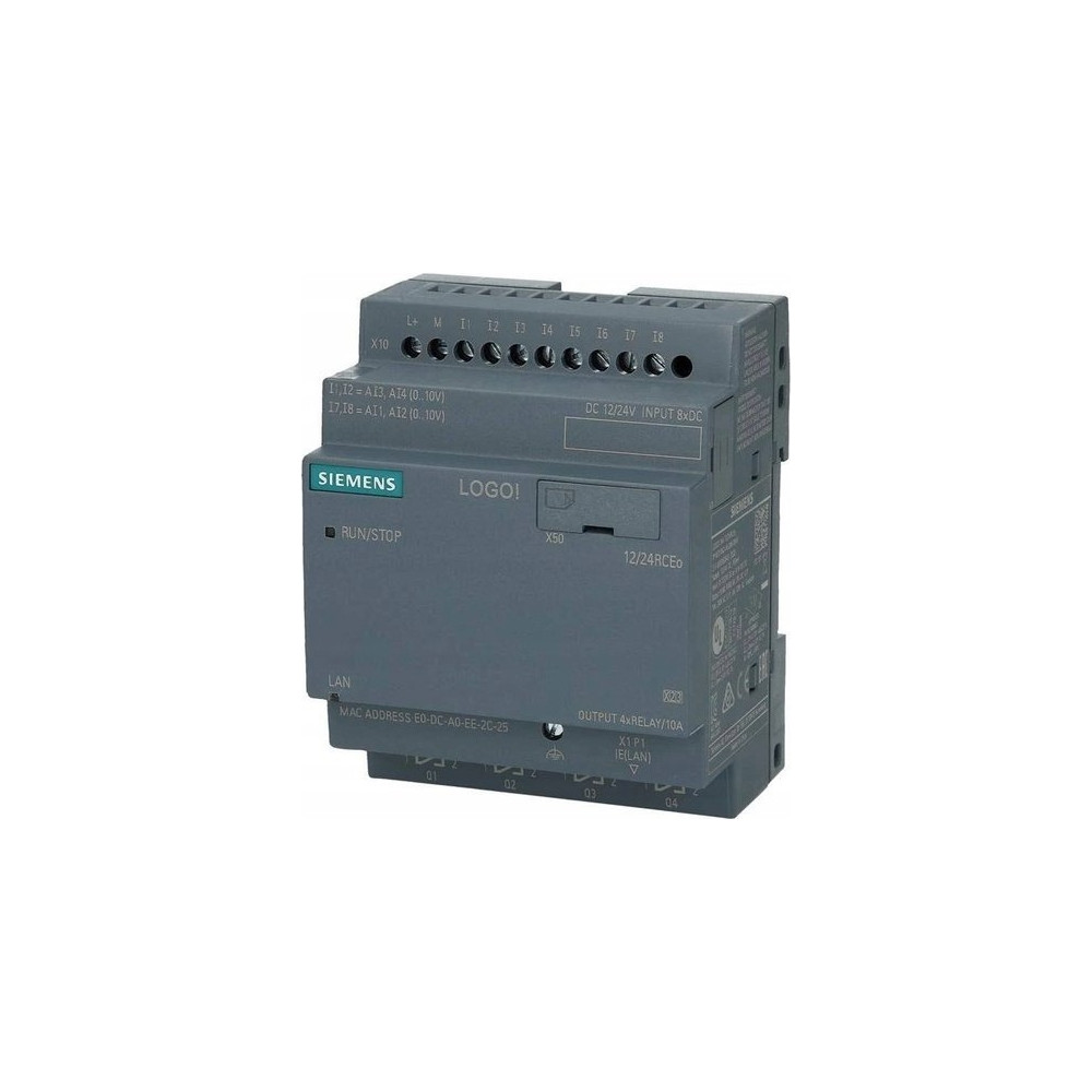 Produktbild för Siemens 6ED1052-2MD08-0BA2 PLC-styringsmodul 12 V/DC, 24 V/D...