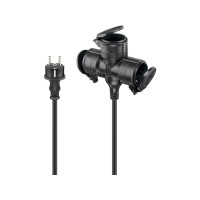 Produktbild för Goobay 65438, 10 m, Utomhus, Typ F, Type EF (CEE 7/7), Stänk...