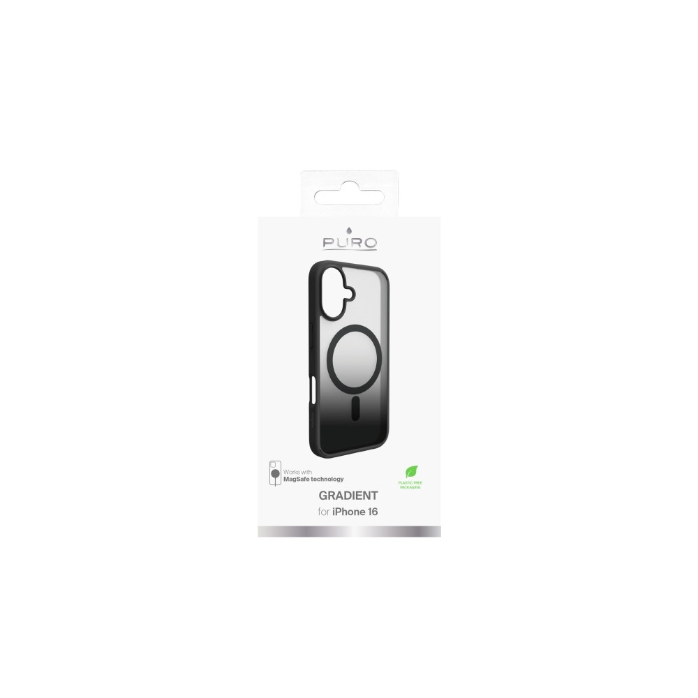 Produktbild för PURO PUIPC1661GRADBLK, Mobilskal, Apple, iPhone 16, 15,5 cm...