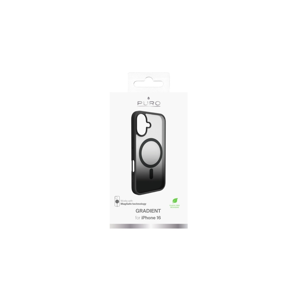Produktbild för PURO PUIPC1661GRADBLK, Mobilskal, Apple, iPhone 16, 15,5 cm...