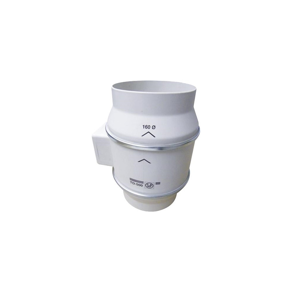 Produktbild för THERMEX kanalfläkt TD 500/160 Scandic, ø160 mm. Luftflöde 58...