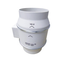 Produktbild för THERMEX kanalfläkt TD 500/160 Scandic, ø160 mm. Luftflöde 58...