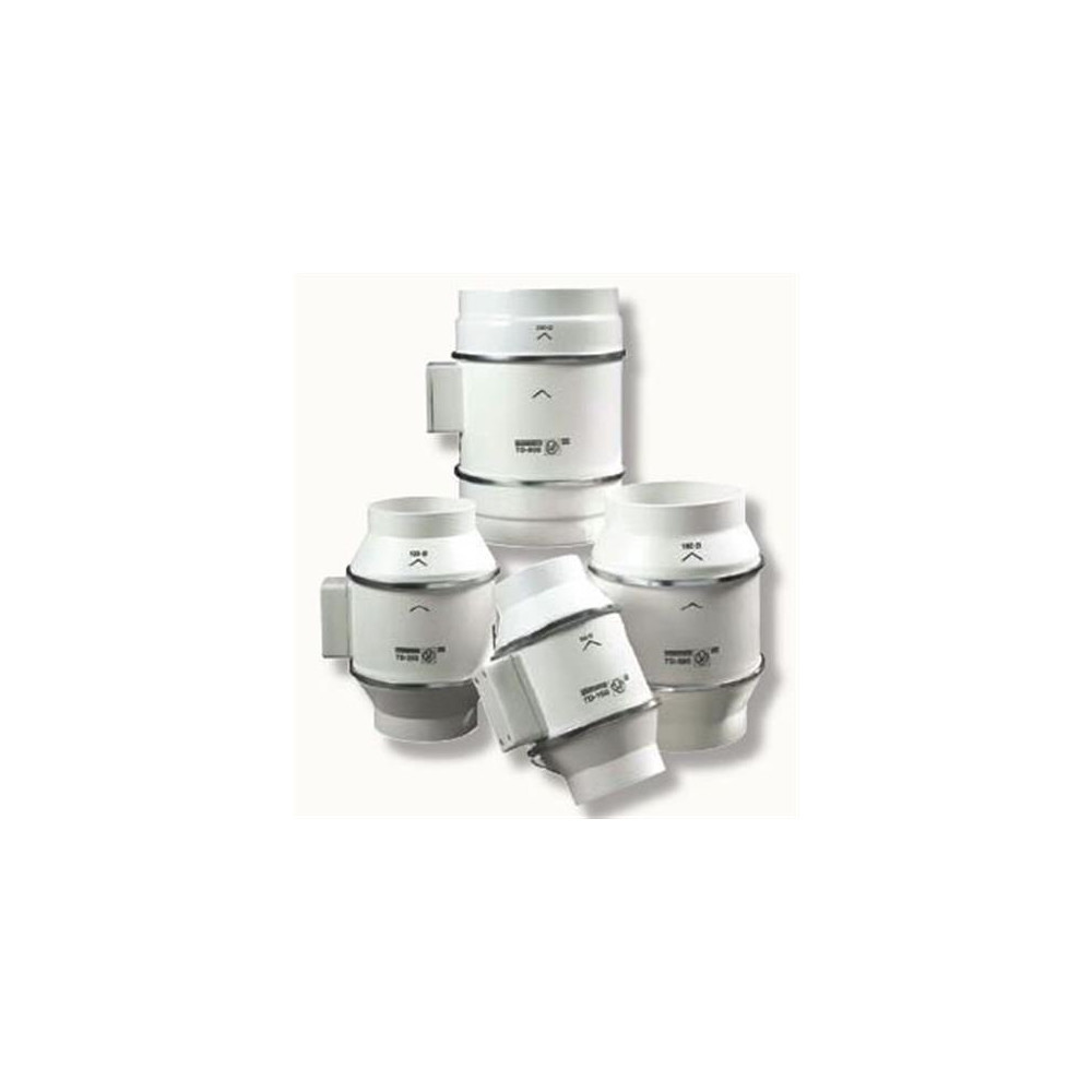 Produktbild för THERMEX kanalfläkt TD 500/160 Scandic, ø160 mm. Luftflöde 58...