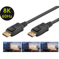 Produktbild för Goobay 74746, 5 m, DisplayPort, DisplayPort, Hankoppling, Ha...