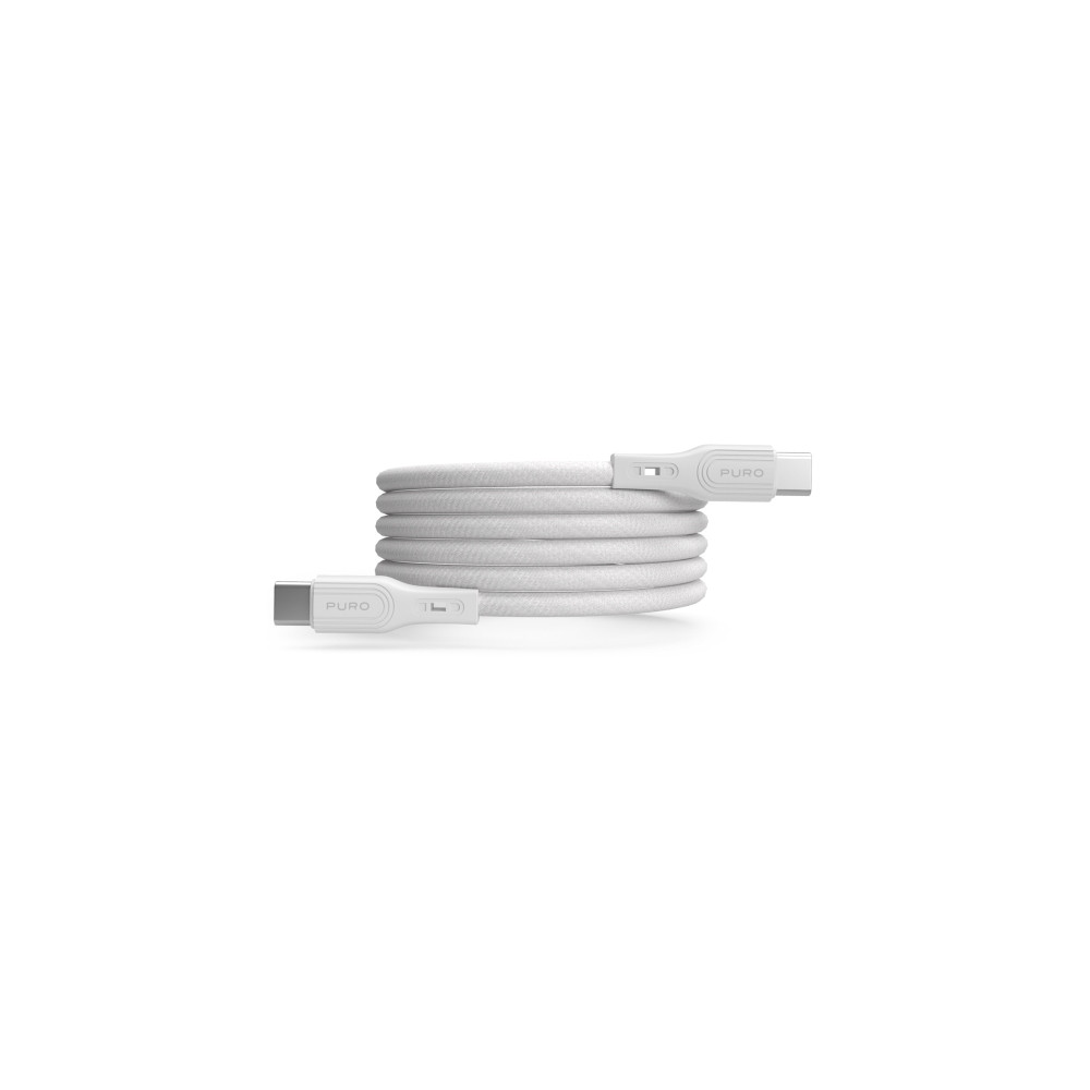 Produktbild för PURO PUCUSBCUSBCMAGWHI, 1 m, USB C, USB C, USB 3.2 Gen 2 (3....