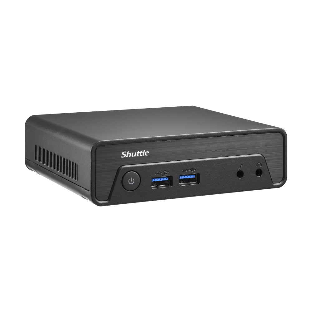 Produktbild för Shuttle XPC nano NE10N - mini-PC N-series N100 - 0 GB - ingen HDD