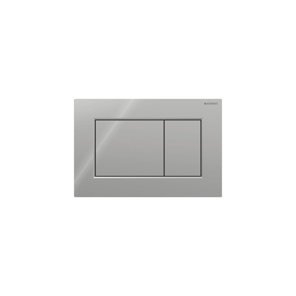Produktbild för Geberit Sigma01 frontplatta för dubbelspolning kvadrat blank...