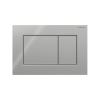 Produktbild för Geberit Sigma01 frontplatta för dubbelspolning kvadrat blank...