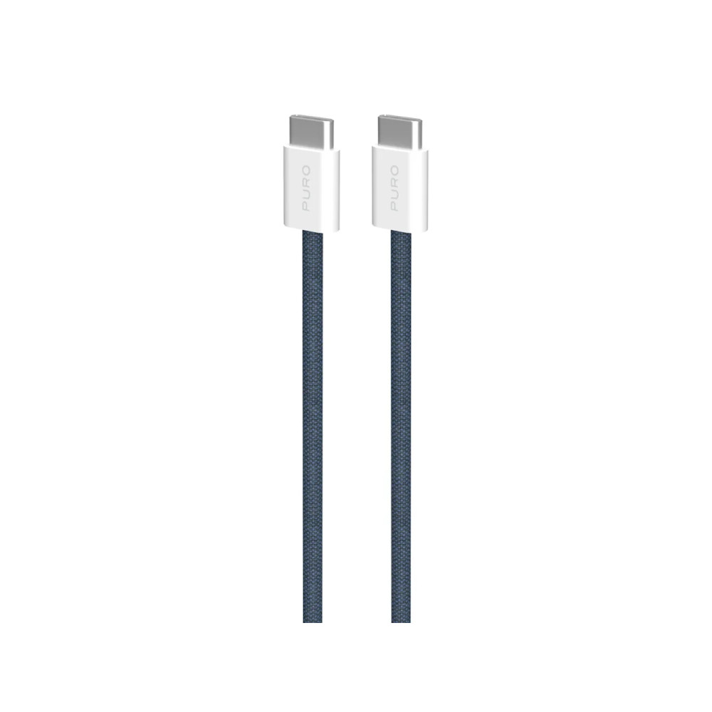 Produktbild för PURO PUCCCFABK415MTDKBLUE, 1,5 m, USB C, USB C, USB 2.0, 0,4...