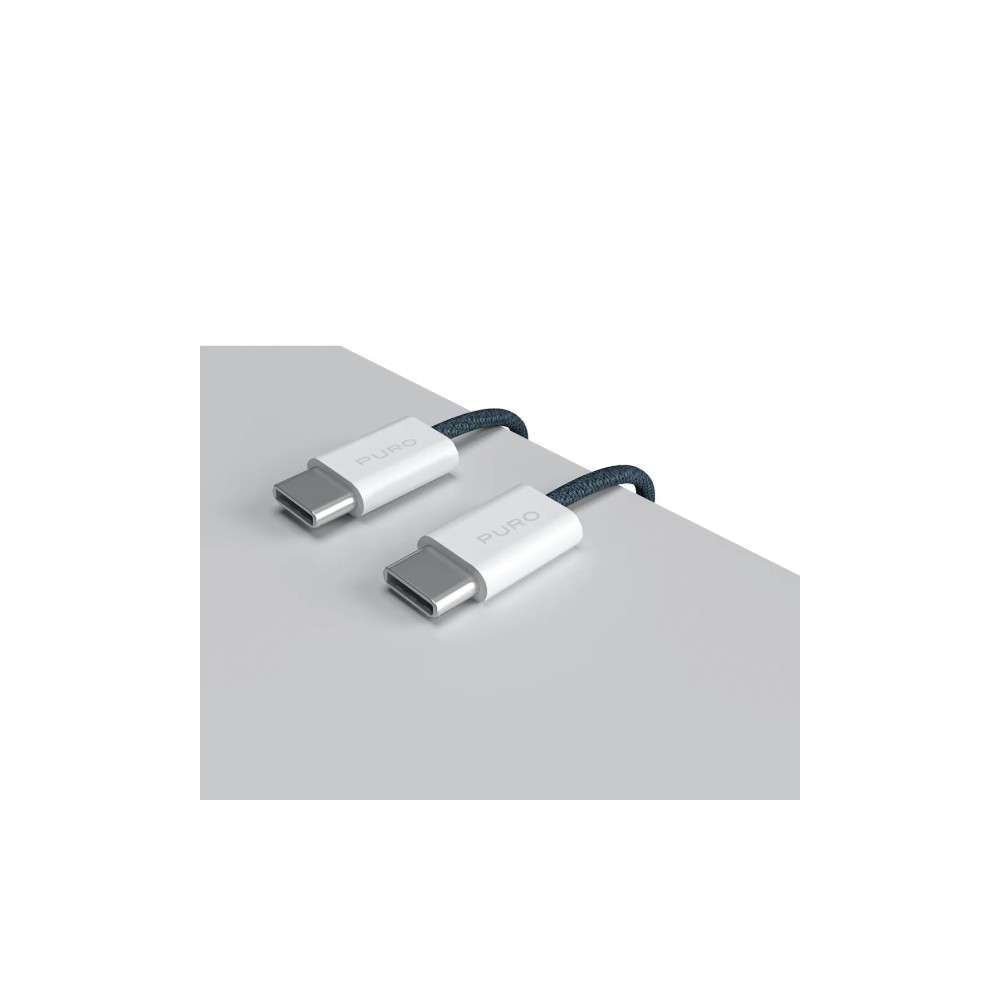 Produktbild för PURO PUCCCFABK415MTDKBLUE, 1,5 m, USB C, USB C, USB 2.0, 0,4...