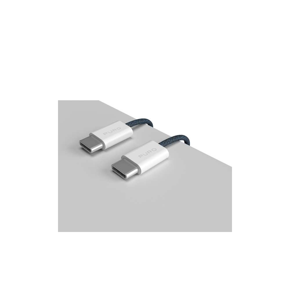 Produktbild för PURO PUCCCFABK415MTDKBLUE, 1,5 m, USB C, USB C, USB 2.0, 0,4...