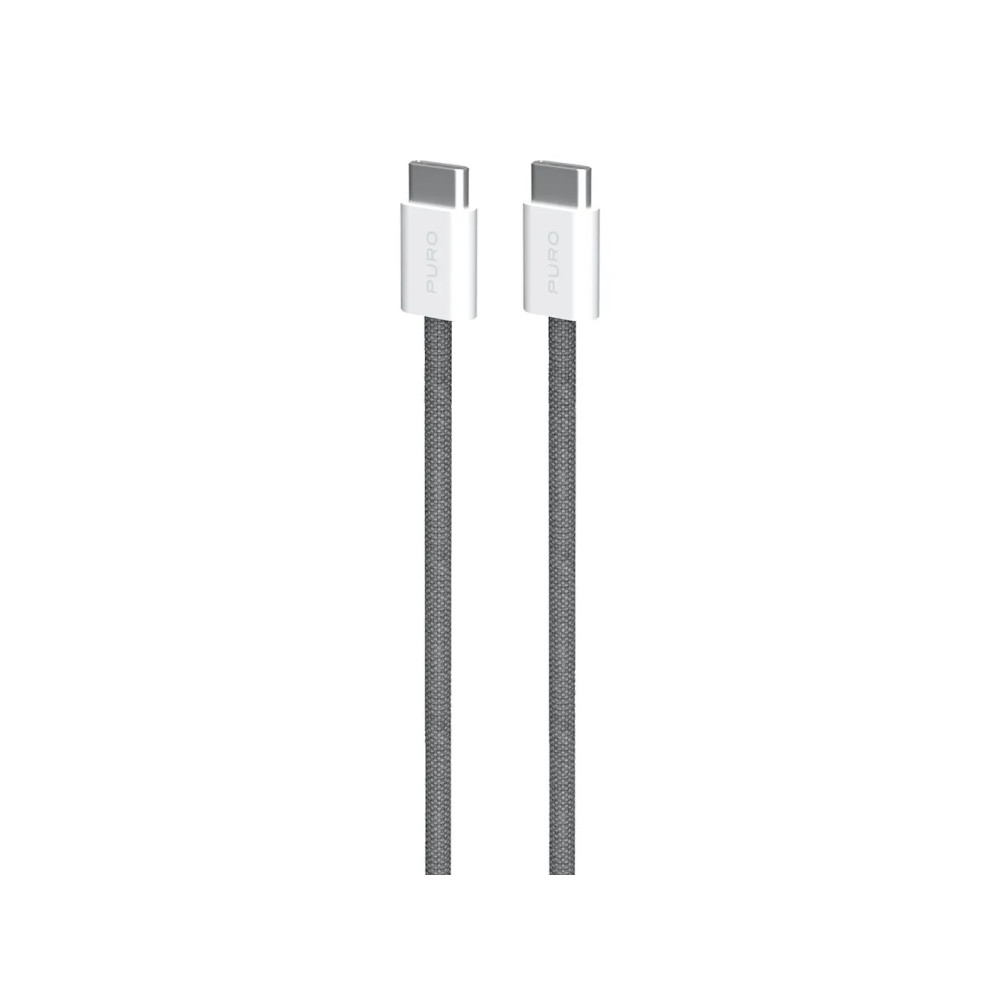 Produktbild för PURO PUCCCFABK415MTDKGREY, 1,5 m, USB C, USB C, USB 2.0, 0,4...