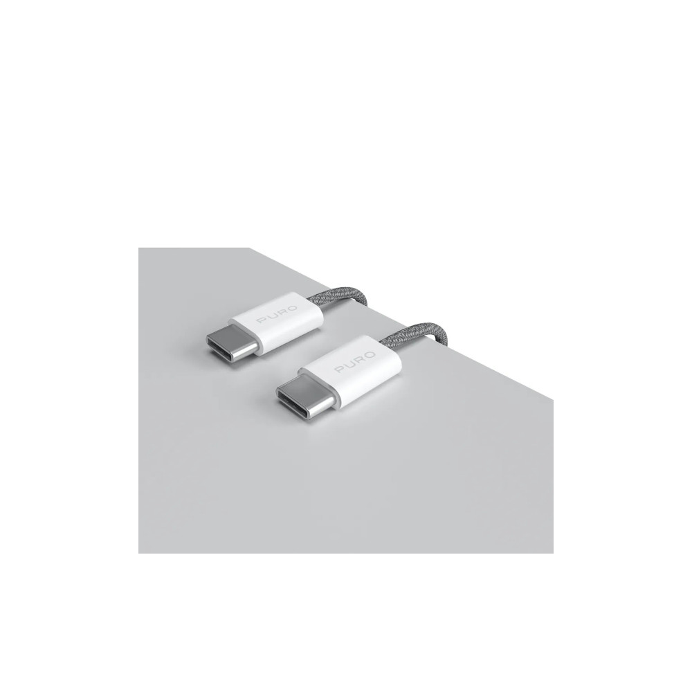 Produktbild för PURO PUCCCFABK415MTDKGREY, 1,5 m, USB C, USB C, USB 2.0, 0,4...