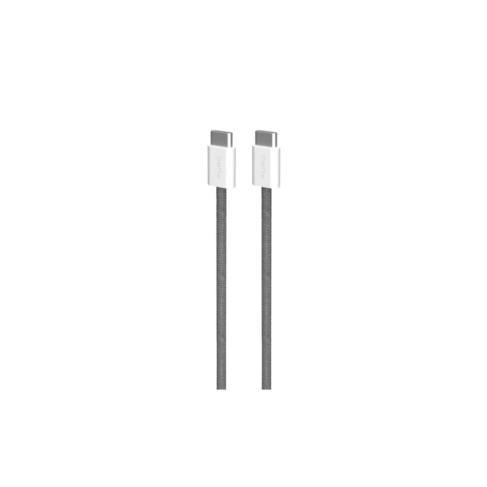 Produktbild för PURO PUCCCFABK415MTDKGREY, 1,5 m, USB C, USB C, USB 2.0, 0,4...