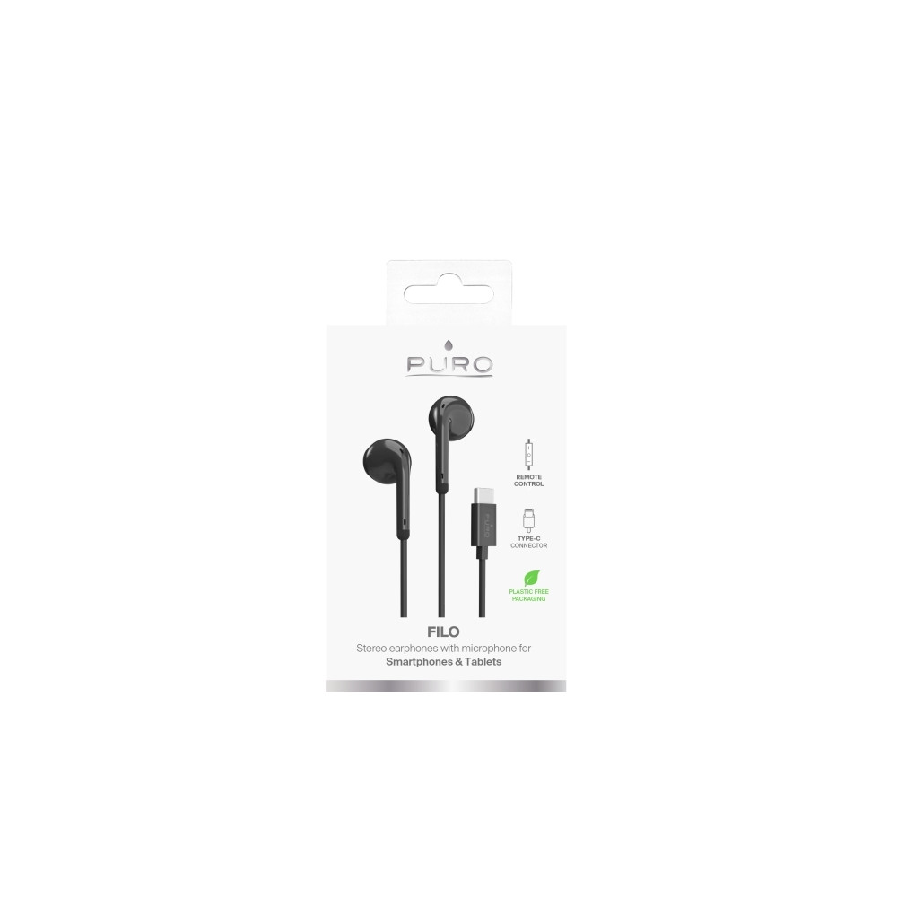 Produktbild för PURO PUIPHF32USBCBLK, Sladdansluten, Samtal/musik, 14g, Head...