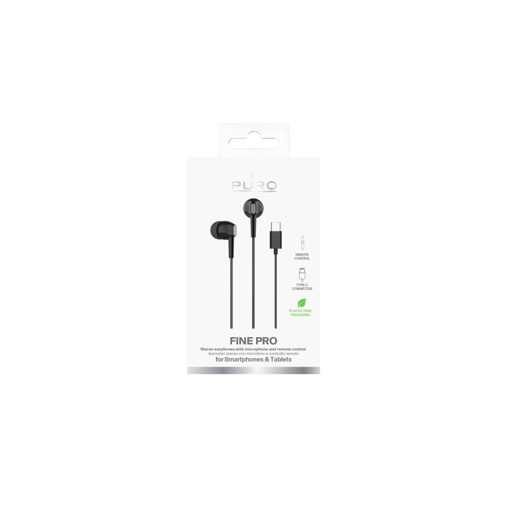 Produktbild för PURO PUIPHF33USBCBLK, Sladdansluten, Samtal/musik, 20g, Head...