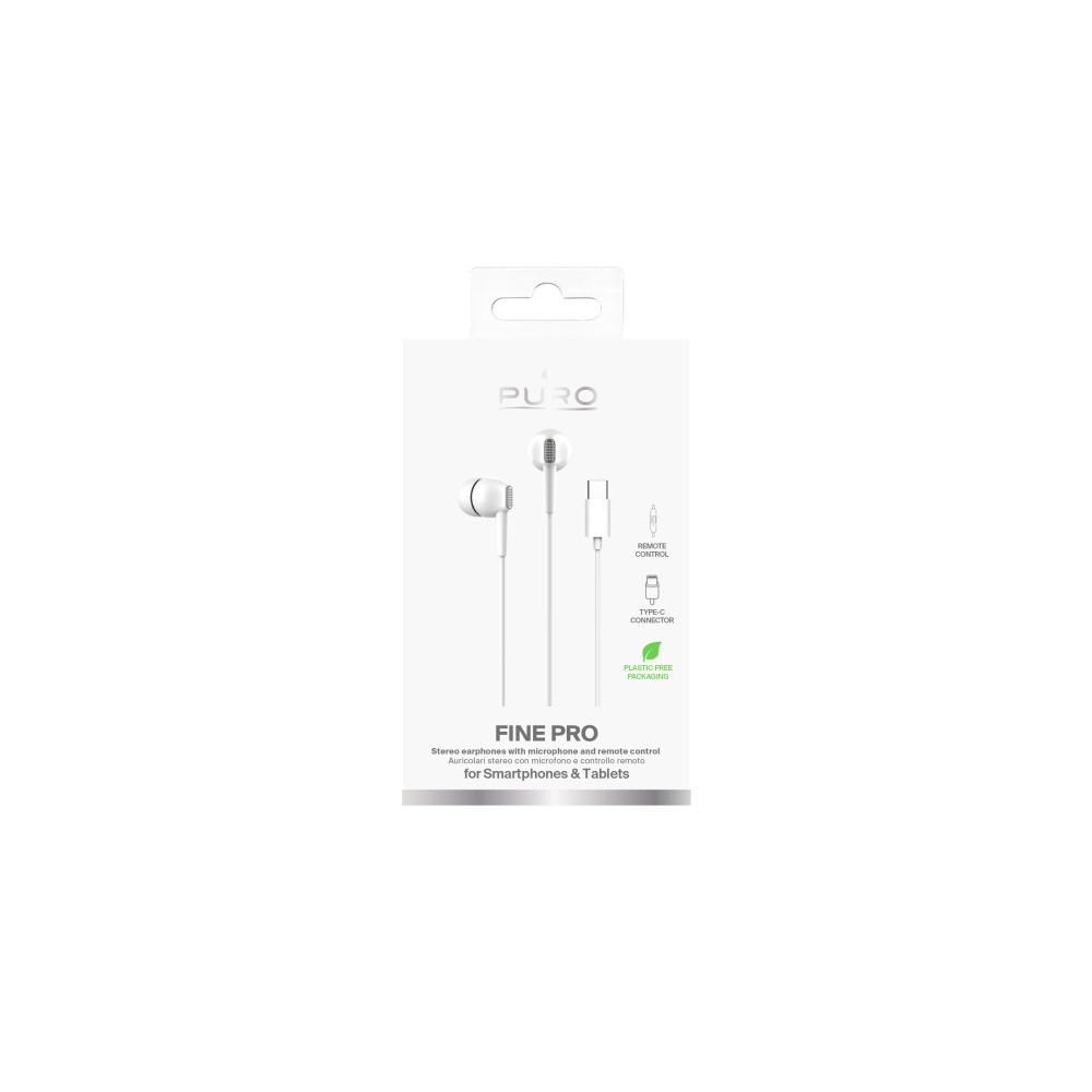 Produktbild för PURO PUIPHF33USBCWHI, Sladdansluten, Samtal/musik, 20g, Head...