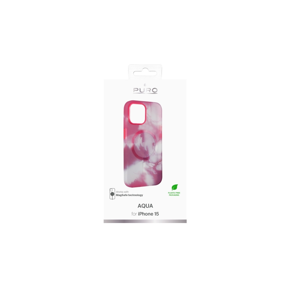 Produktbild för PURO PUIPC1561AQUAROSE, Mobilskal, Apple, iPhone 15, 15,5 cm...