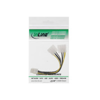 Produktbild för InLine - strömadapter - 4 pin intern effekt till 8-stifts PCIe-ström - 15 cm