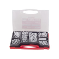 Produktbild för Fischer UX/SX, Kit med skruv och väggplugg, Betong, Plast, G...