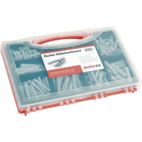 Produktbild för Fischer UX/SX, Kit med skruv och väggplugg, Betong, Plast, G...
